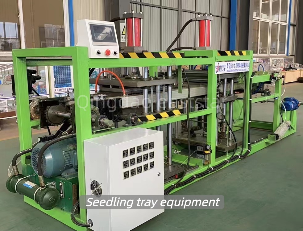 Clienti indiani visitano il vassoio per piantine e l'attrezzatura per il controllo delle radici, discutendo delle moderne soluzioni di piantagione agricola